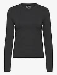 AIM'N - Sense Cutout Back Long Sleeve - långärmade tröjor - black - 0