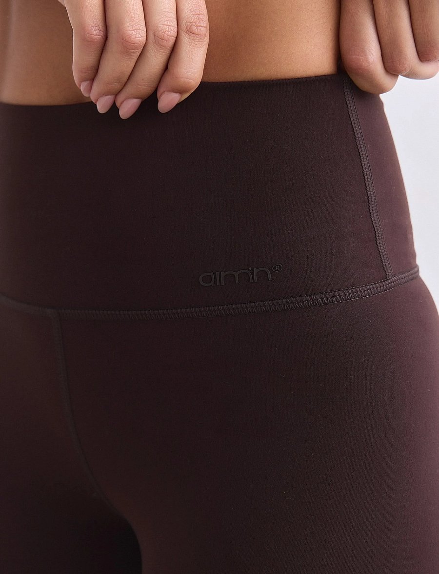 aim´n - Sense Biker Shorts - 1/2 länge - chocolate - 5