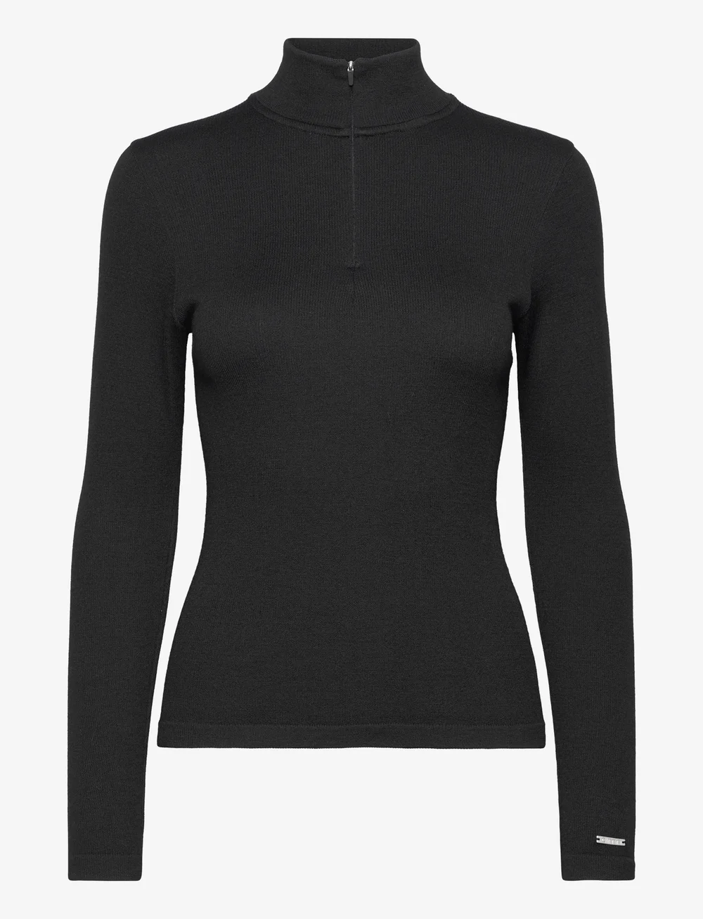 aim´n - Ribbed Wool Half zip - strickmode - black - 1