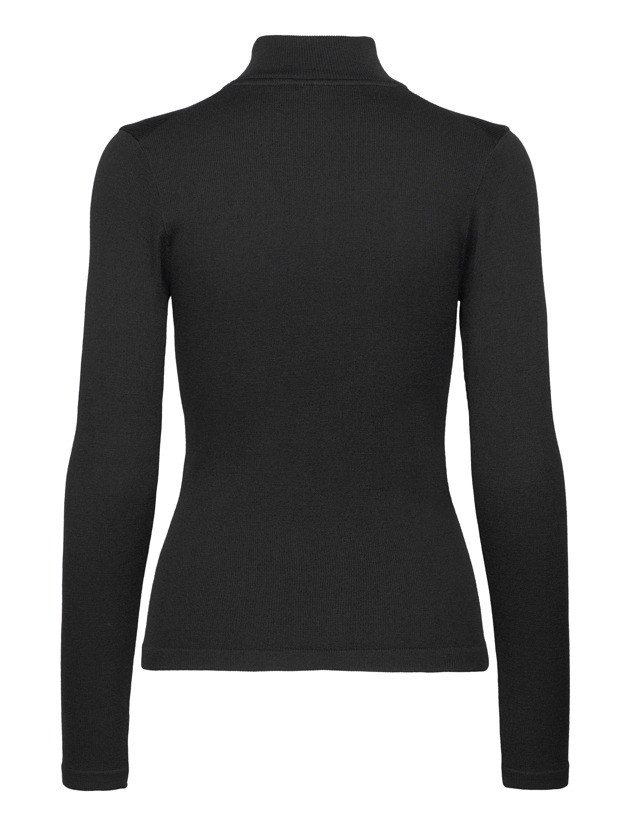 aim´n - Ribbed Wool Half zip - oberteile - black - 2