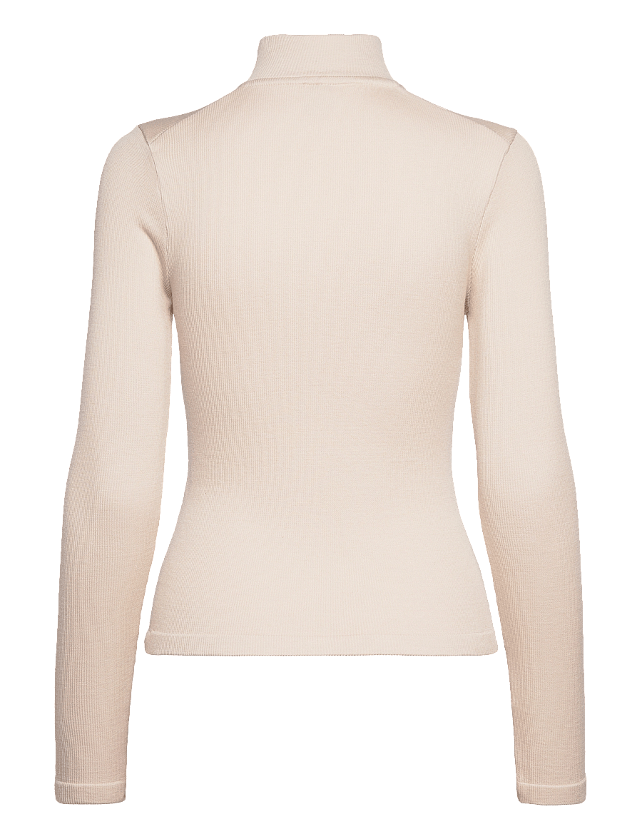 aim´n - Ribbed Wool Half zip - oberteile - cafe au lait - 2