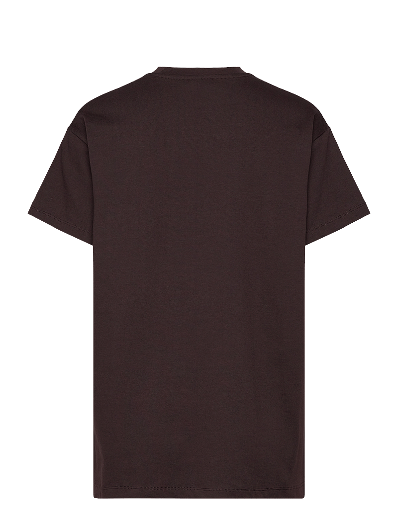 aim´n - Serif Boyfriend T-shirt - alussärgid ja t-särgid - cacao - 2