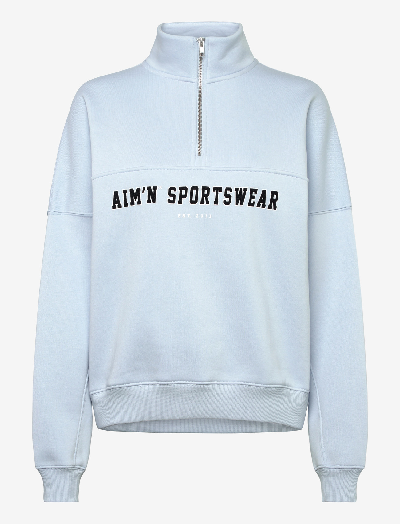 aim´n - Varsity Sweat Half Zip - tops - aura - 1
