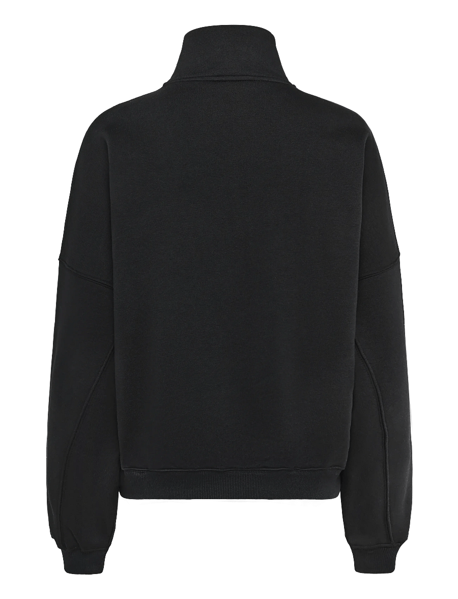 aim´n - Varsity Sweat Half Zip - overdele - black - 2