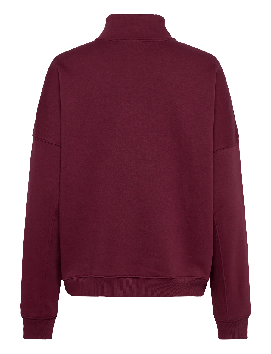 aim´n - Varsity Sweat Half Zip - Överdelar - cherry - 2