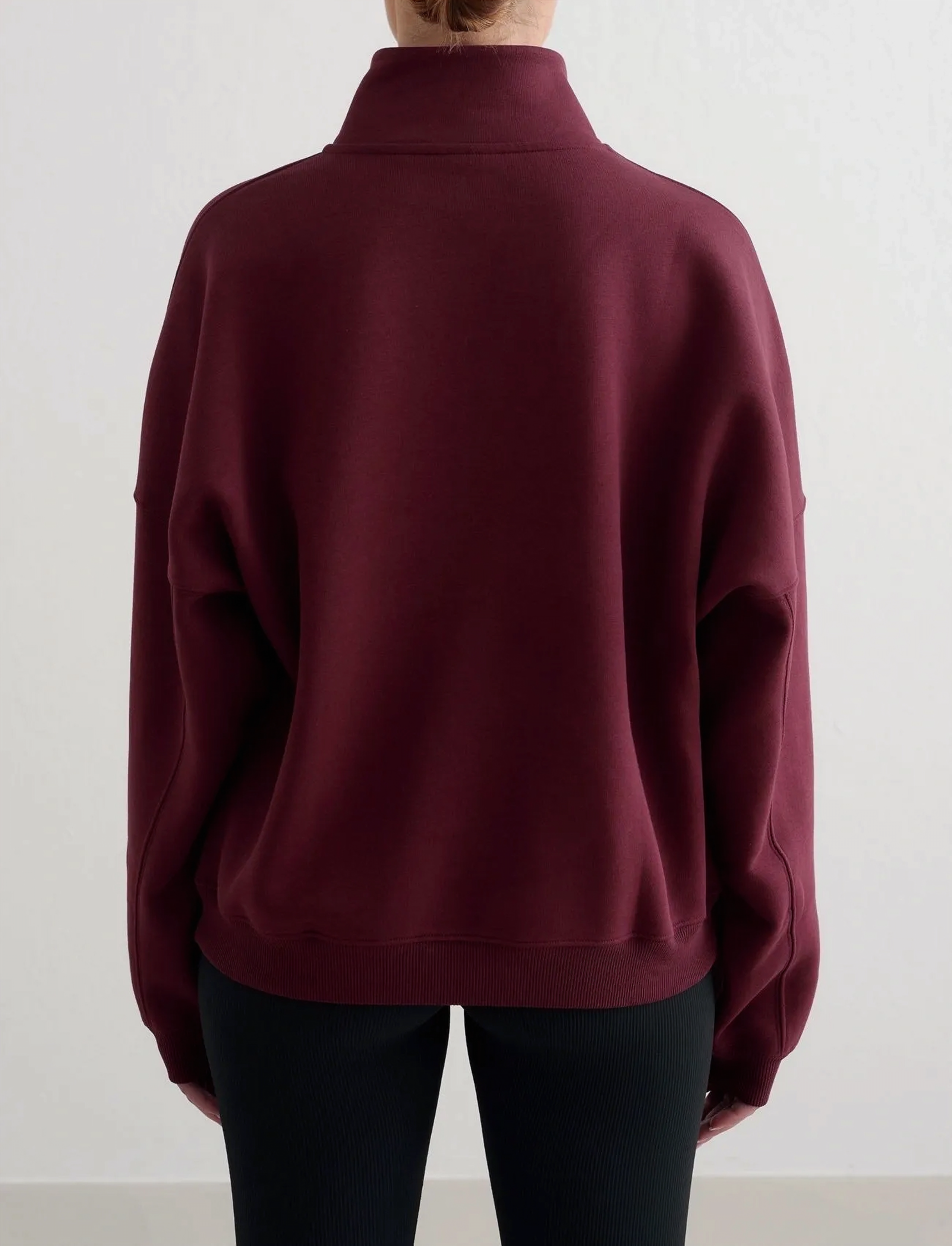 aim´n - Varsity Sweat Half Zip - Överdelar - cherry - 3
