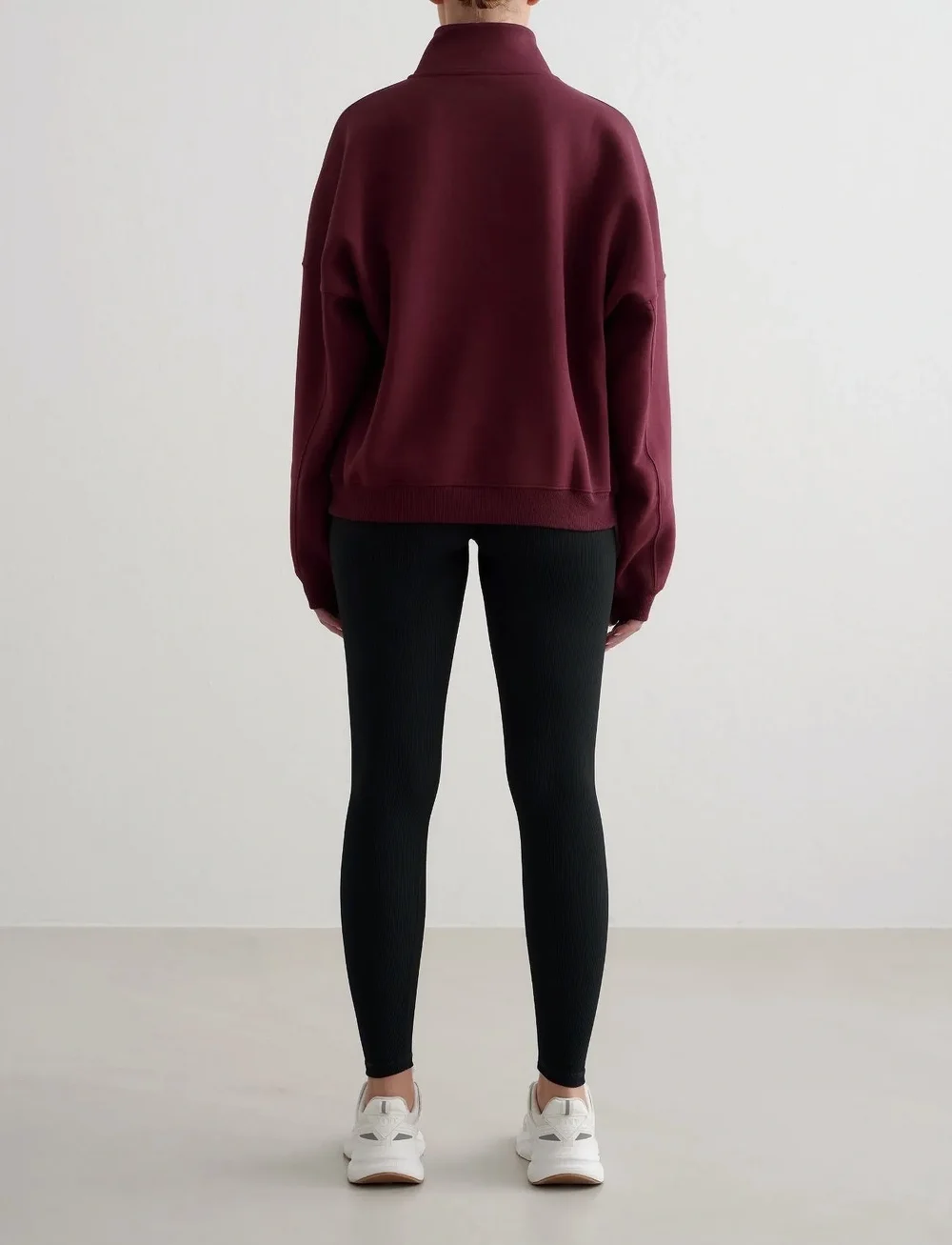 aim´n - Varsity Sweat Half Zip - overdele - cherry - 5