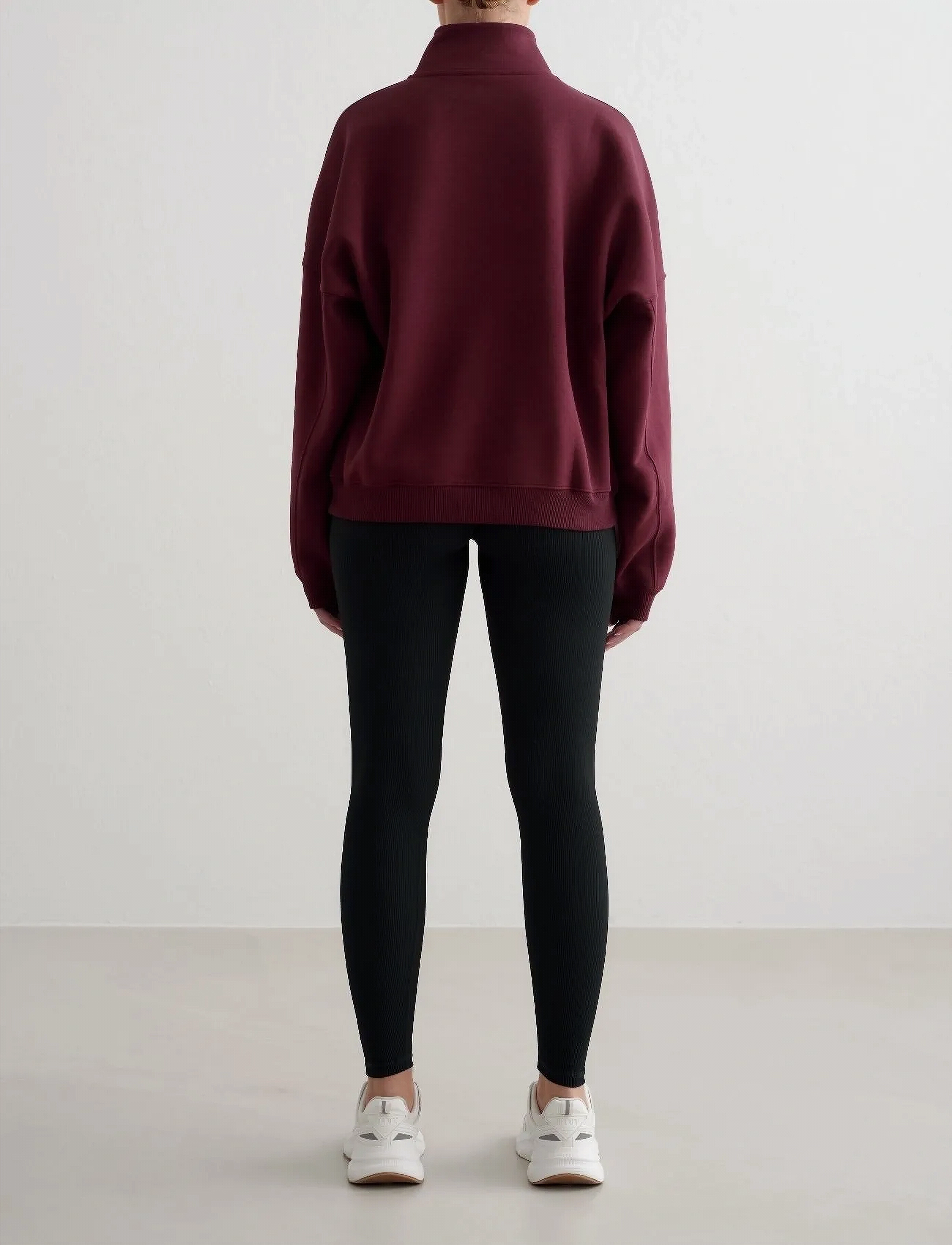 aim´n - Varsity Sweat Half Zip - Överdelar - cherry - 5