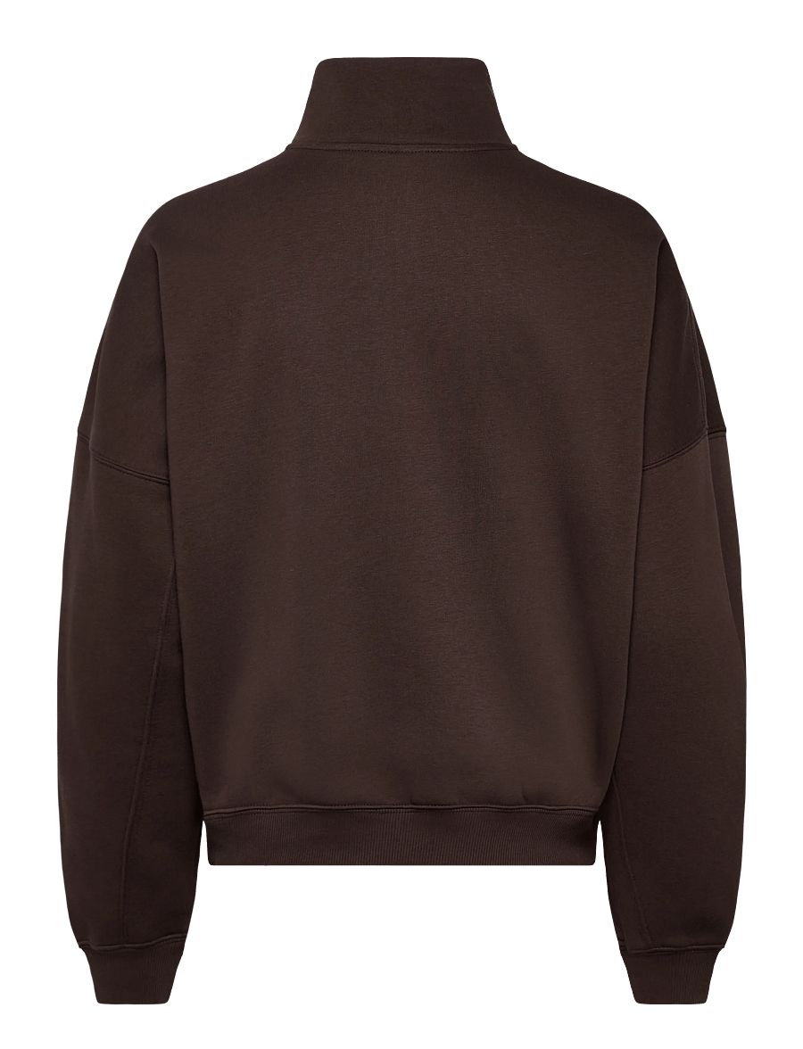 aim´n - Varsity Sweat Half Zip - oberteile - chocolate - 2