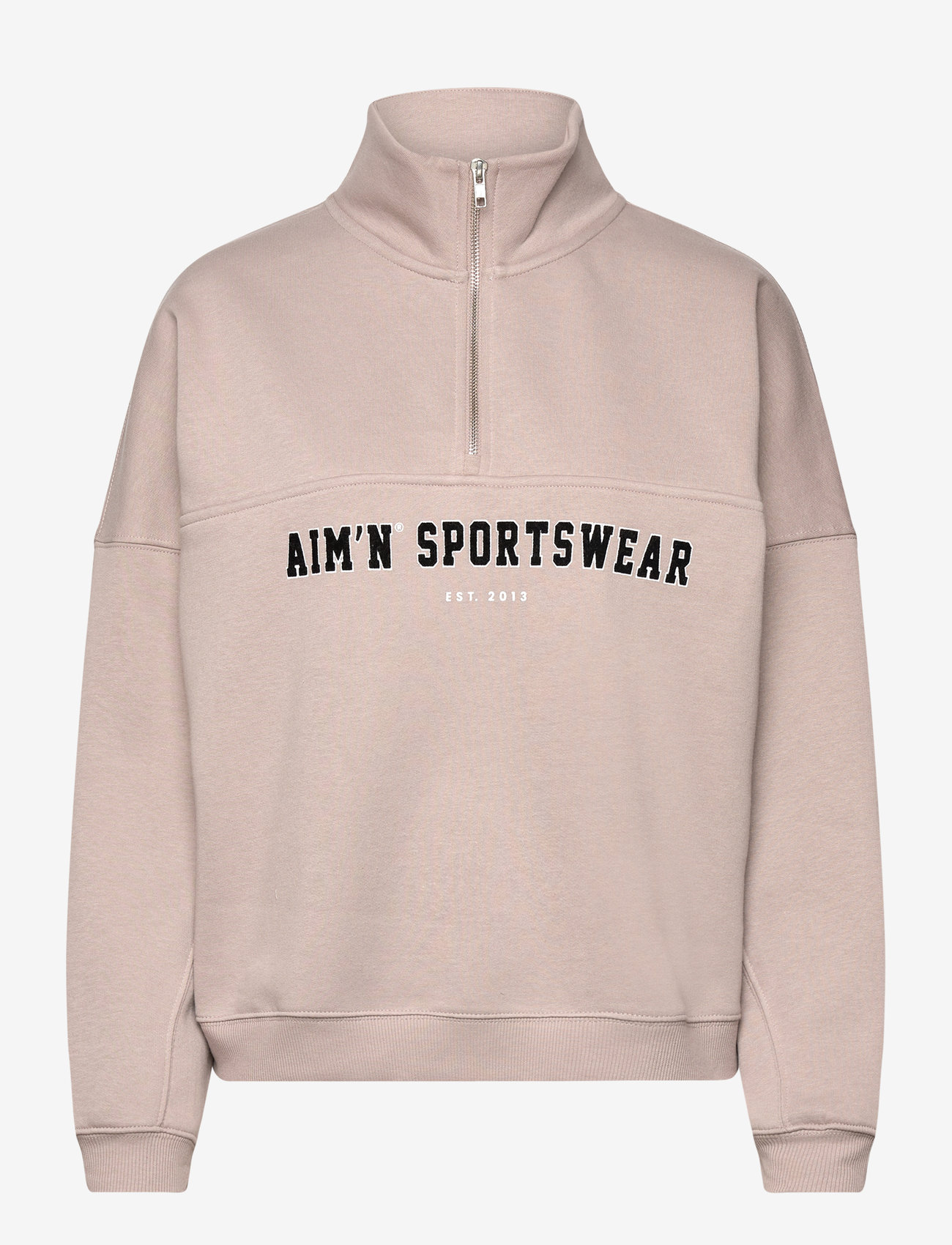 aim´n - Varsity Sweat Half Zip - dark clay - 0