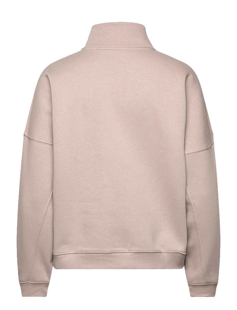 aim´n - Varsity Sweat Half Zip - overdele - dark clay - 1