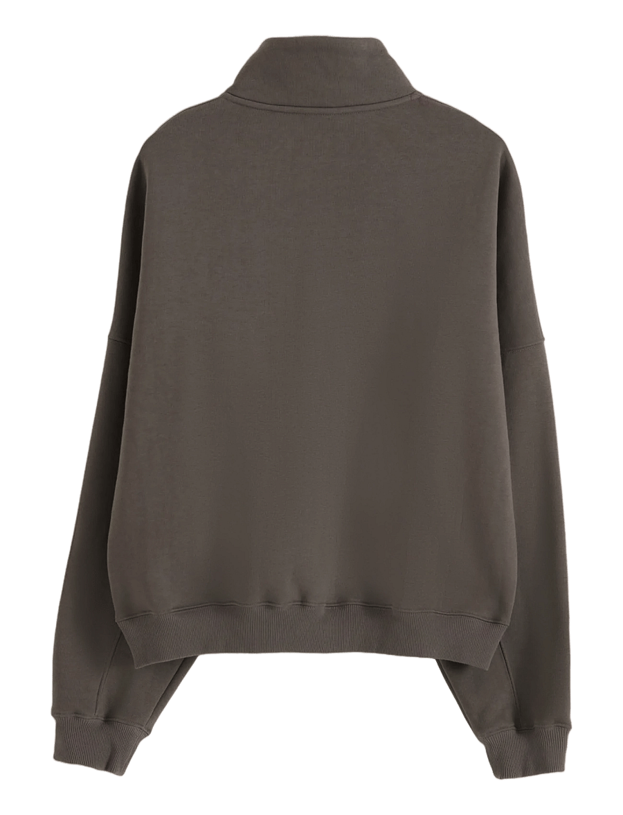 aim´n - Varsity Sweat Half Zip - dressipluusid ja pusad - dark ivy - 2