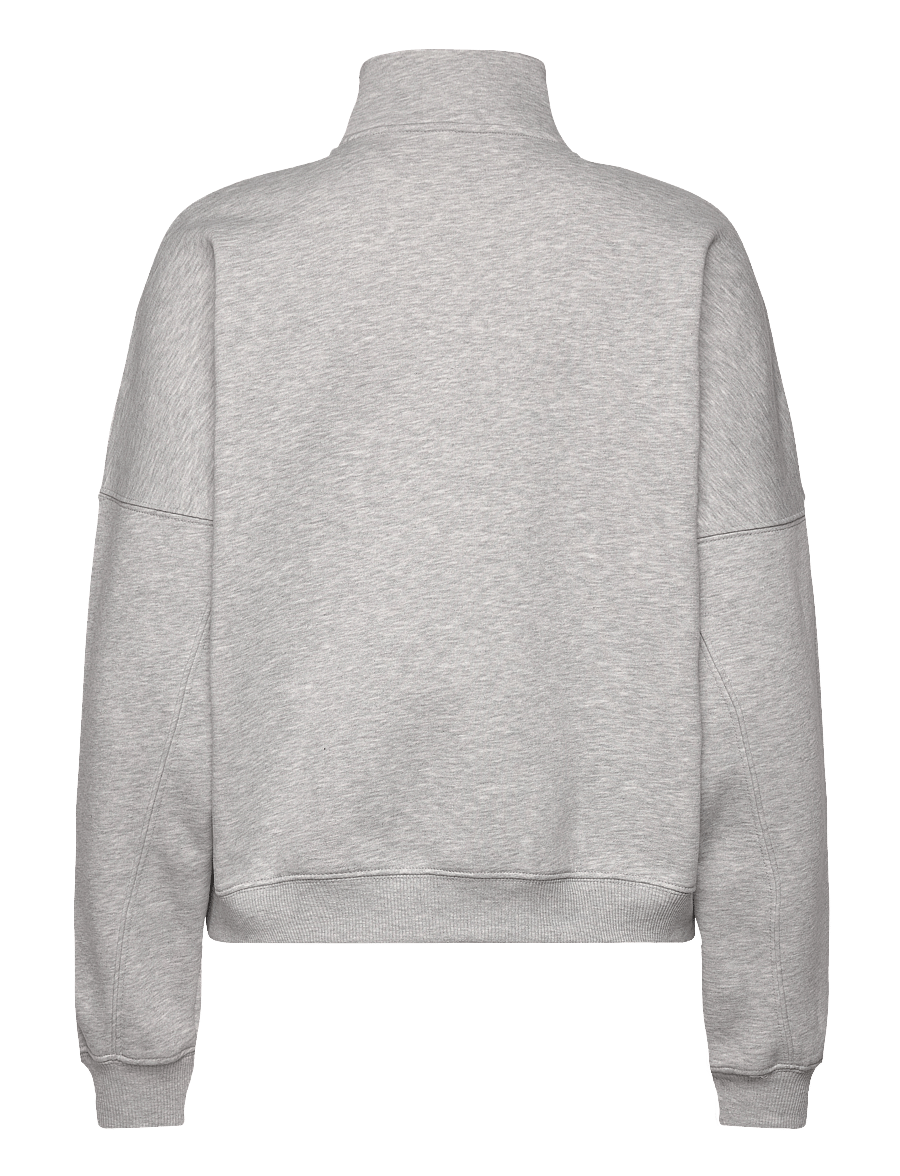aim´n - Varsity Sweat Half Zip - oberteile - grey melange - 2