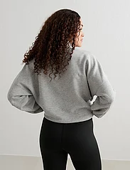 AIM'N - Varsity Sweat Half Zip - sweatshirts - grey melange - 6