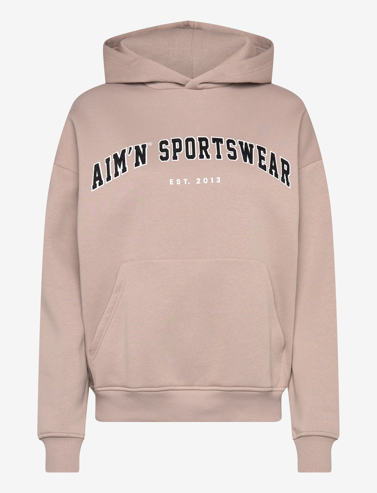 aim´n - Varsity Sweat Hood - dressipluusid ja pusad - dark clay - 0