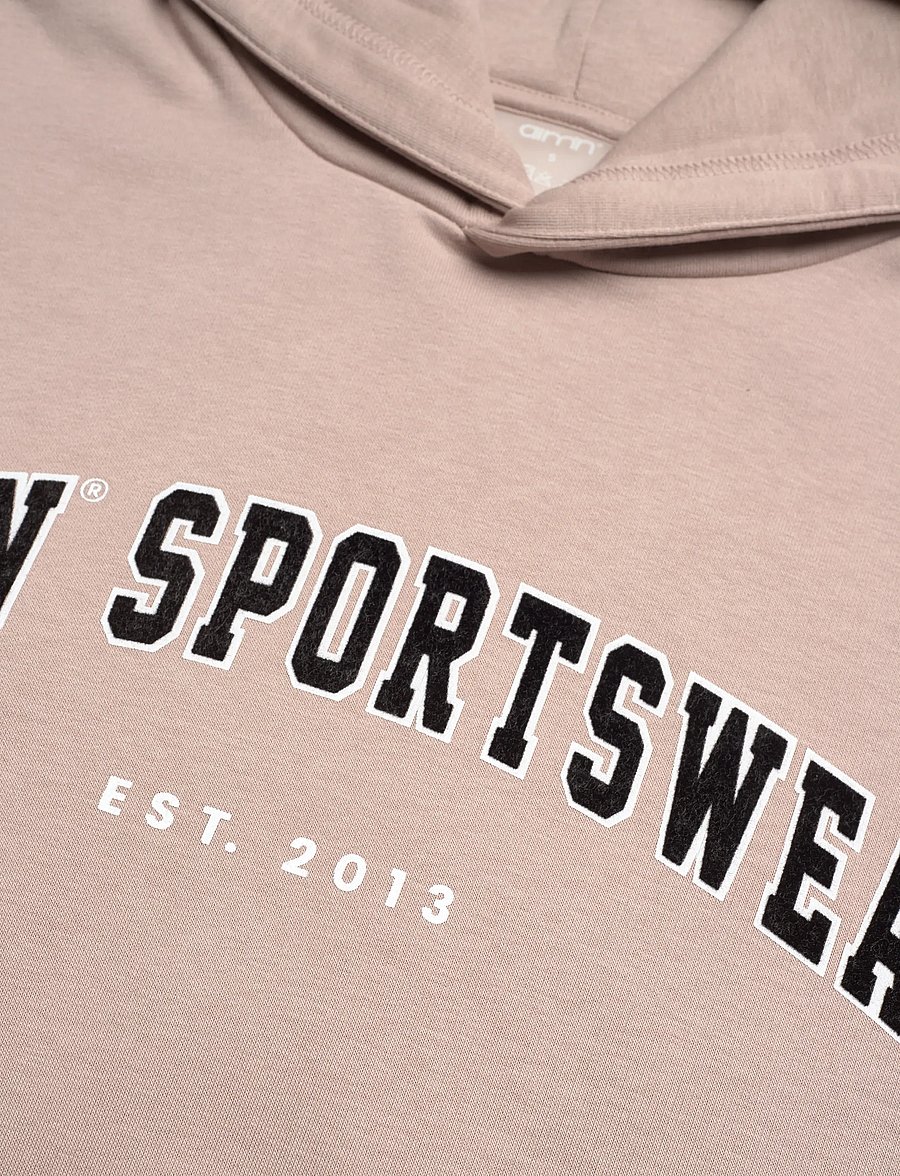 aim´n - Varsity Sweat Hood - sweatshirts - dark clay - 2