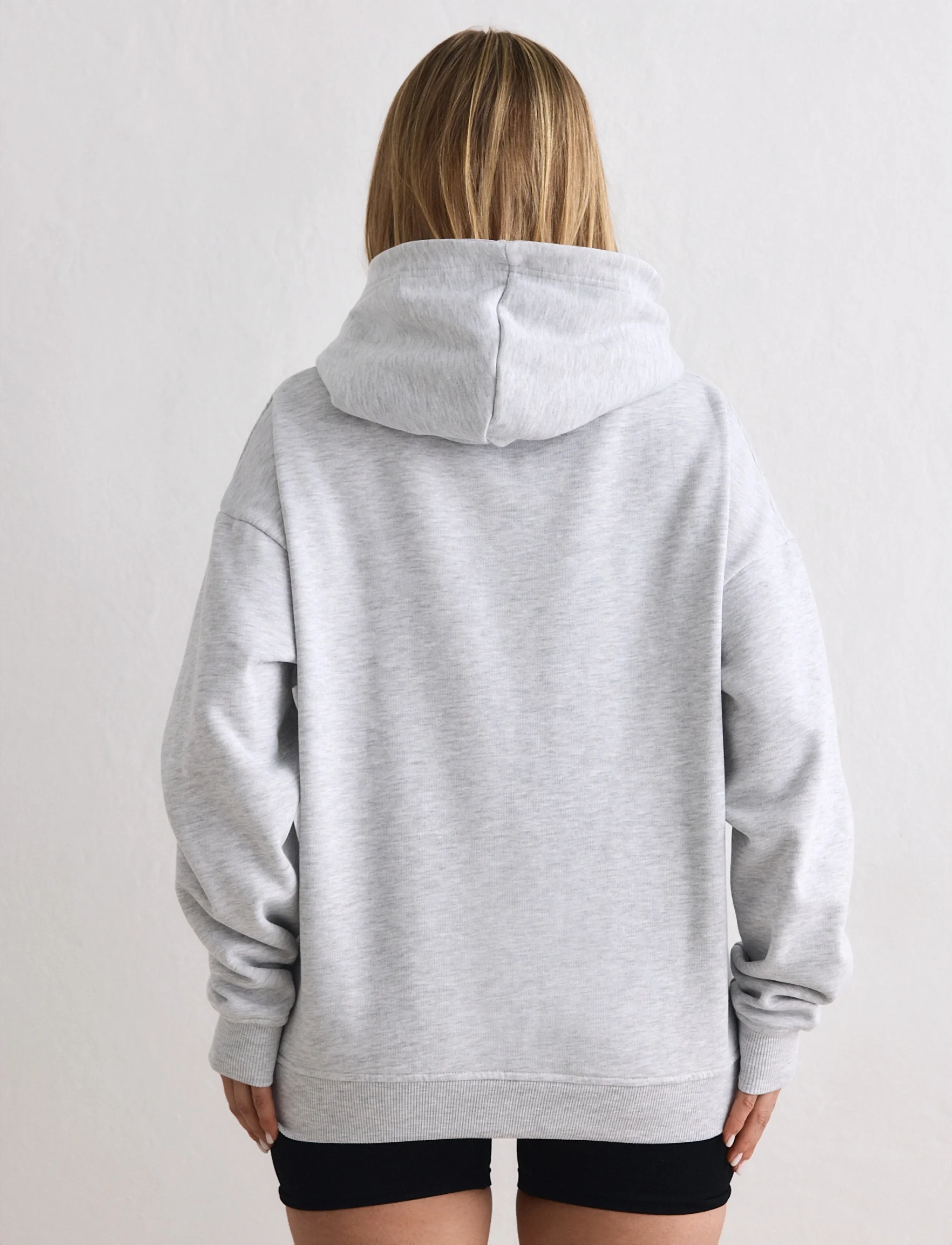 aim´n - Varsity Sweat Hood - dressipluusid ja pusad - light grey melange - 5