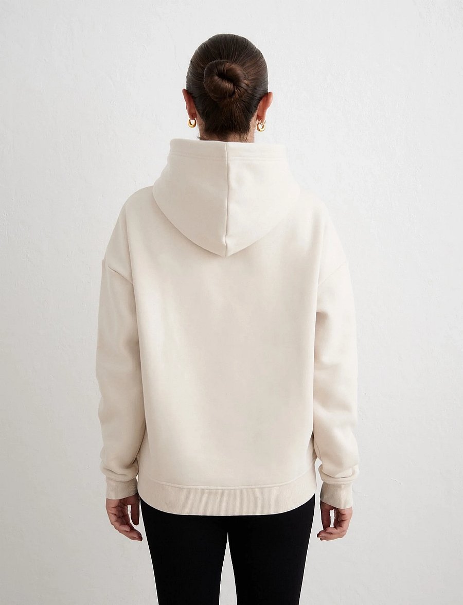 aim´n - Varsity Sweat Hood - sweatshirts - sand - 3