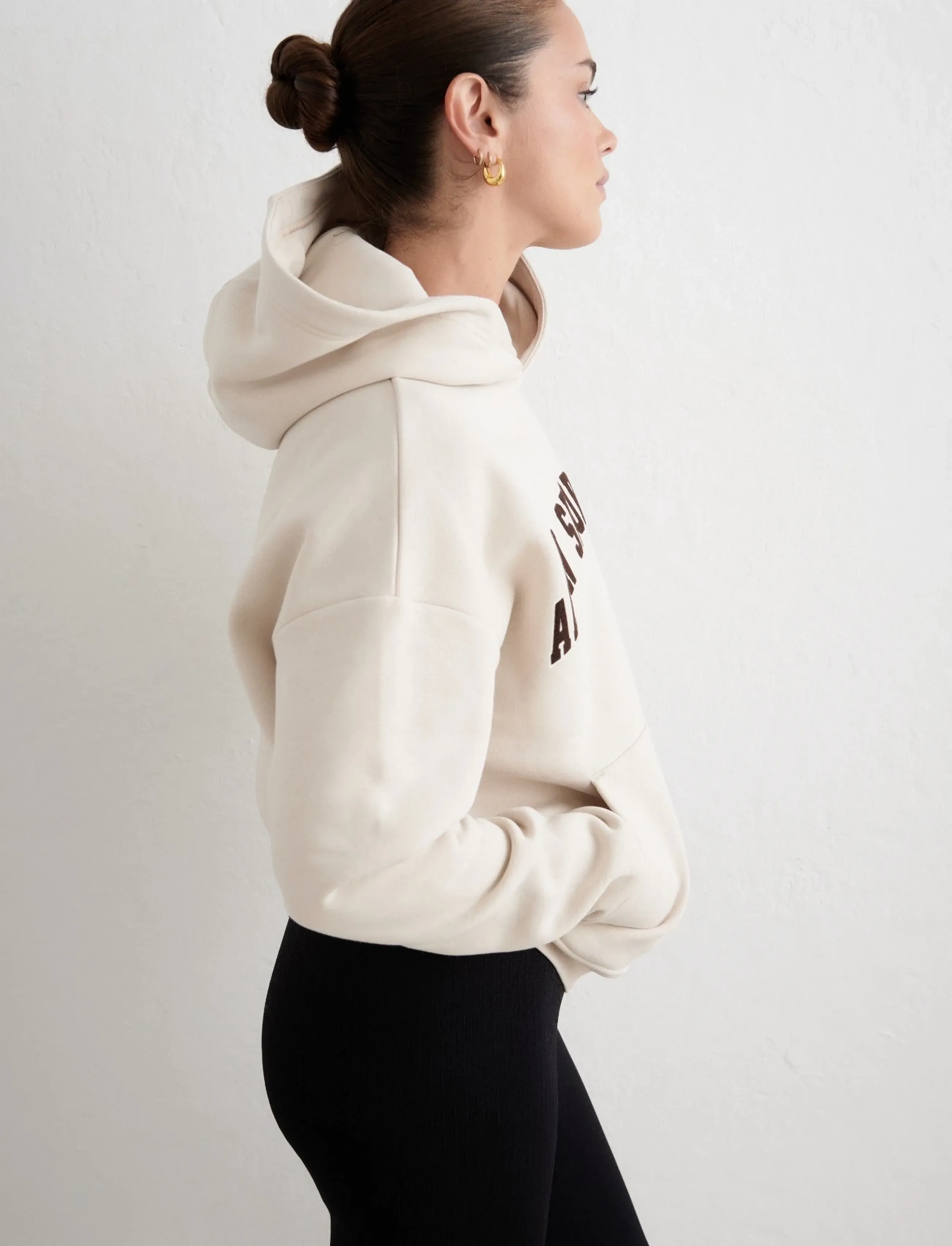 aim´n - Varsity Sweat Hood - overdele - sand - 5
