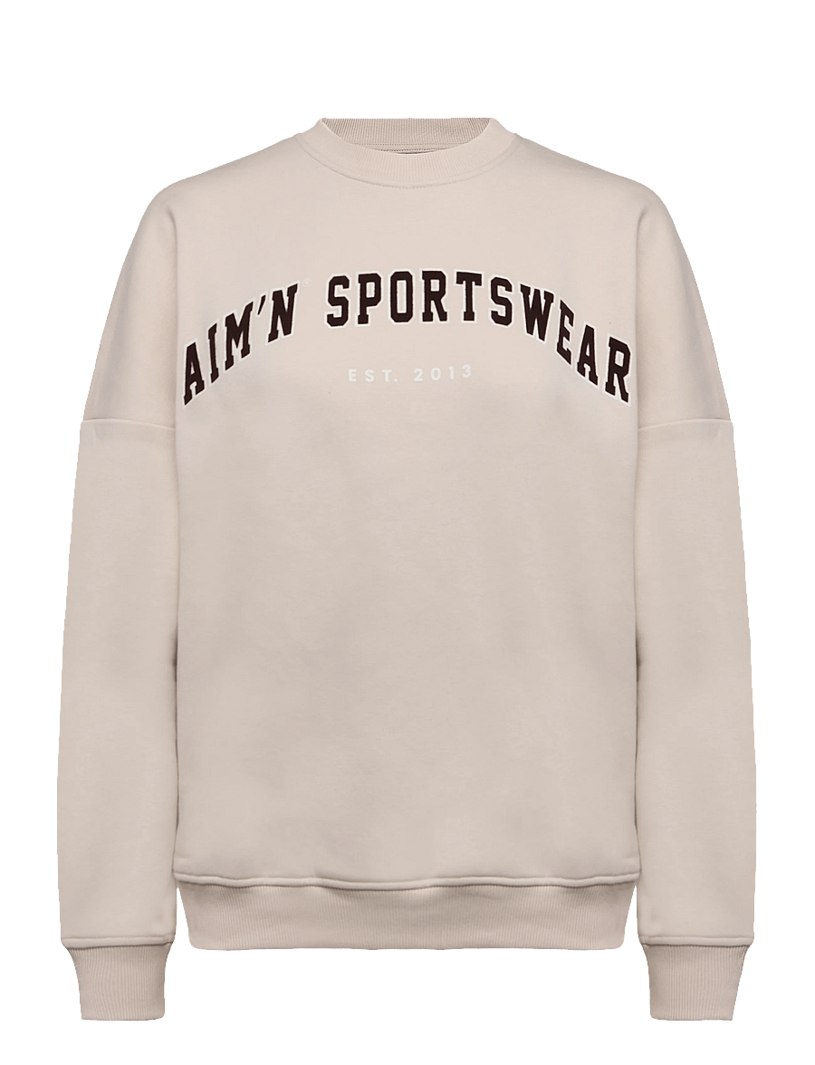 aim´n - Varsity Sweatshirt - sweatshirts - sand - 0