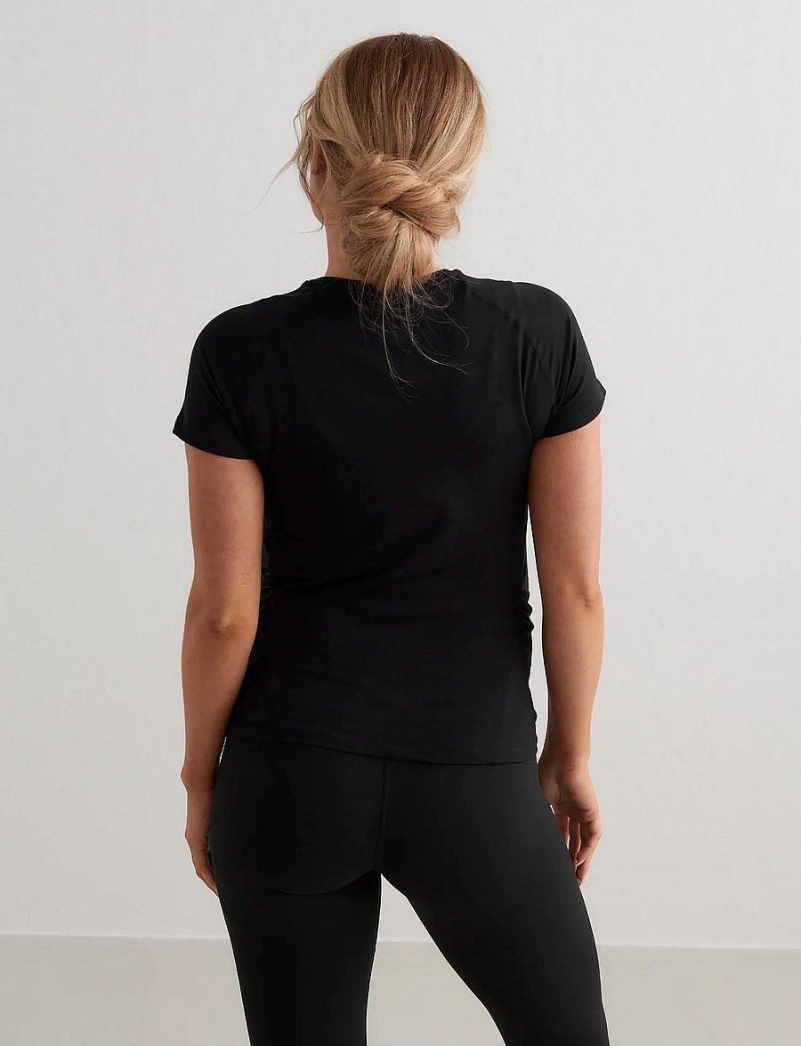 aim´n - Soft Basic Maternity Short Sleeve - t-särgid - black - 4