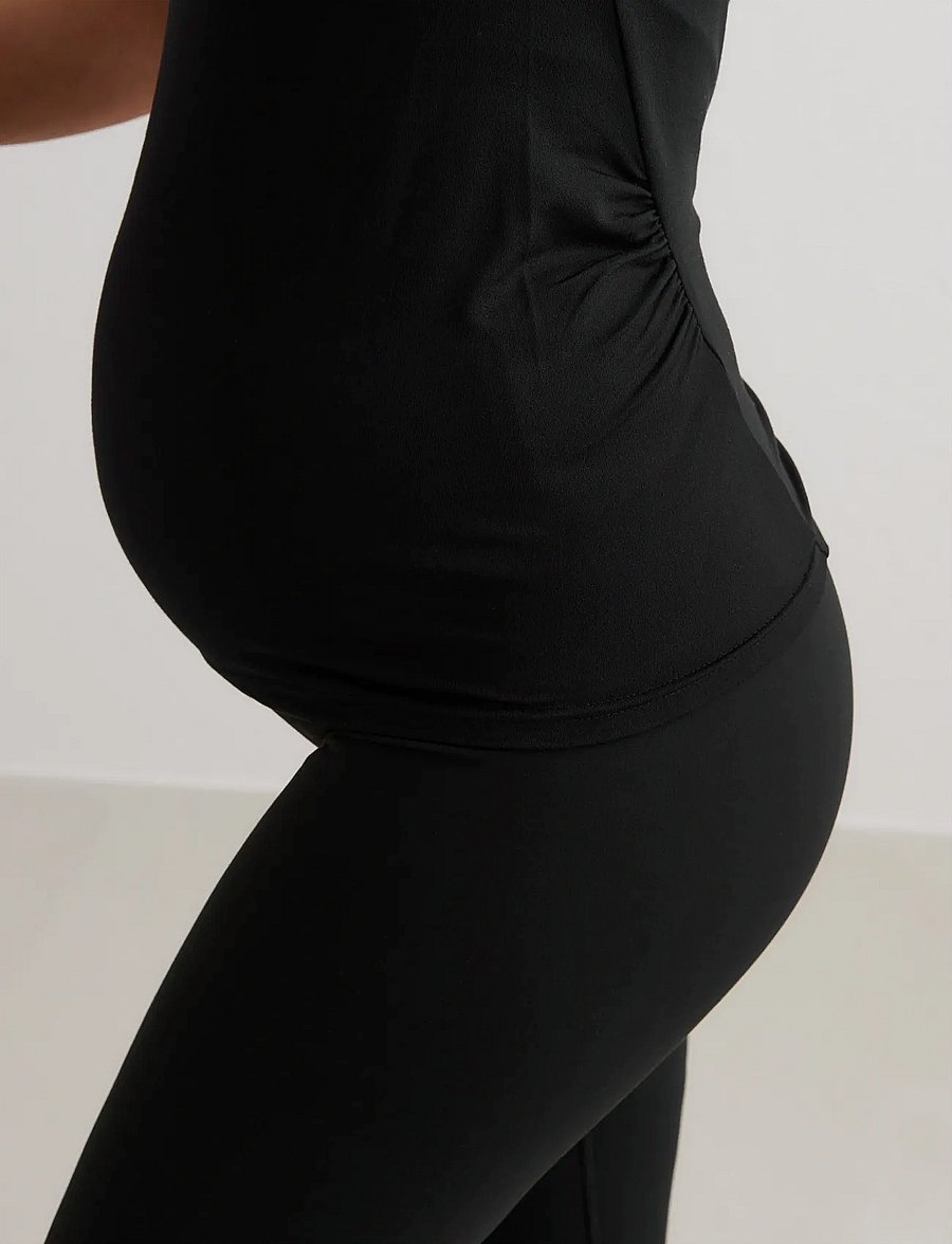 aim´n - Soft Basic Maternity Short Sleeve - t-särgid - black - 5