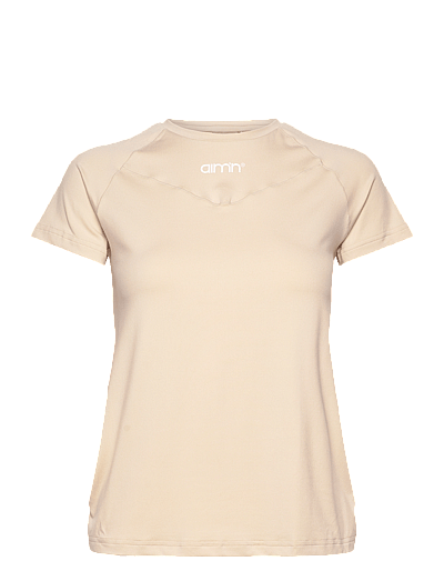 aim´n Soft Basic Maternity Short Sleeve - Överdelar - CAFE AU LAIT / beige