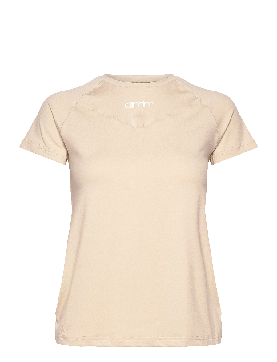 aim´n - Soft Basic Maternity Short Sleeve - stuttermarbolir - cafe au lait - 0