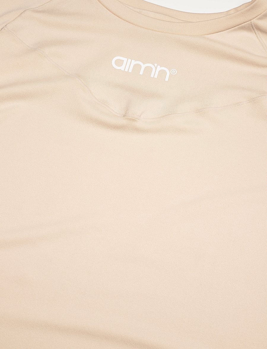 aim´n - Soft Basic Maternity Short Sleeve - stuttermarbolir - cafe au lait - 2