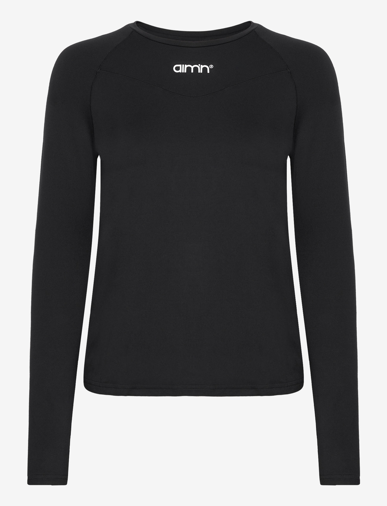 aim´n - Soft Basic Maternity Long Sleeve - långärmade tröjor - black - 1