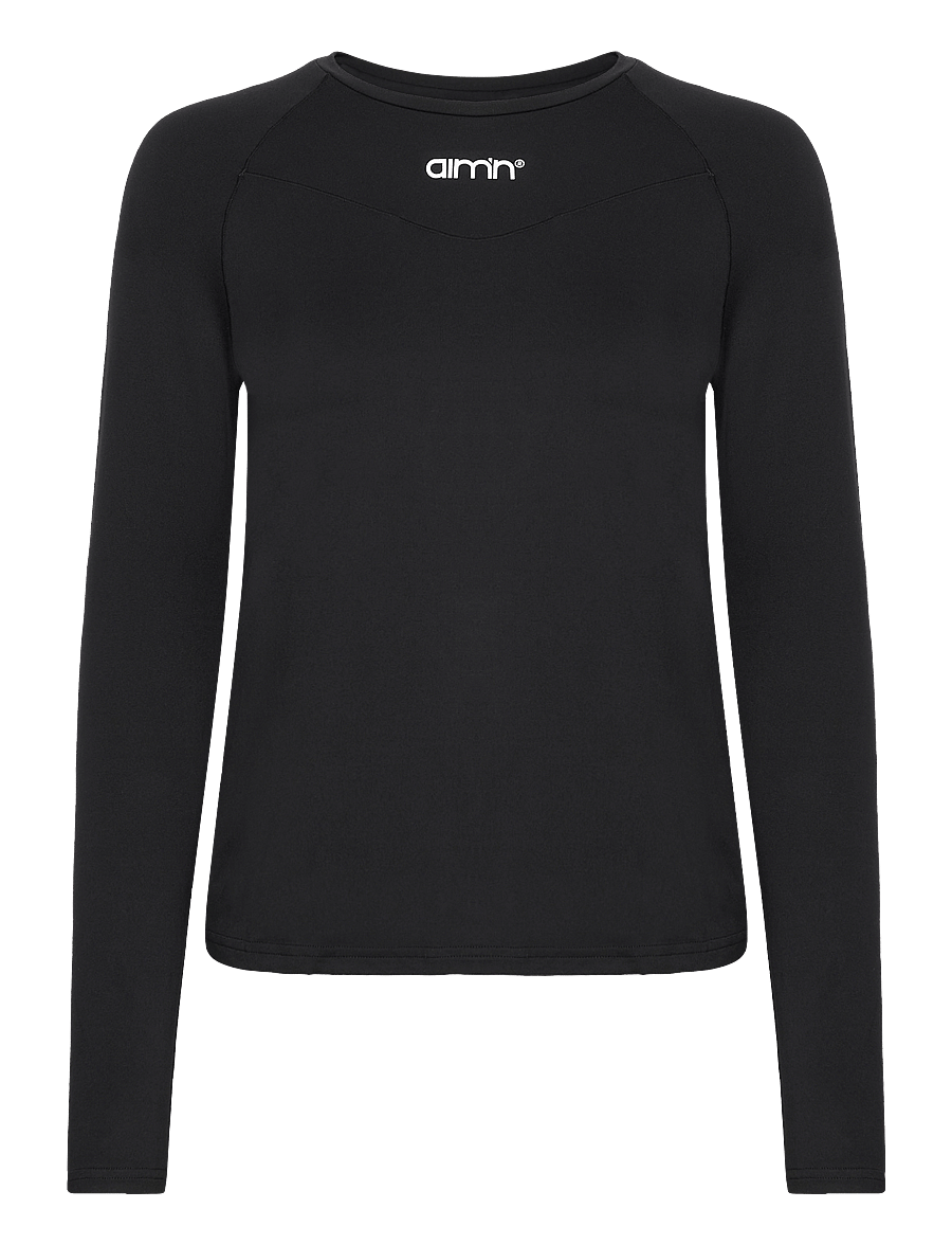 aim´n - Soft Basic Maternity Long Sleeve - pikkade varrukatega alussärgid - black - 1