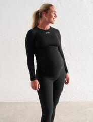 AIM'N - Soft Basic Maternity Long Sleeve - longsleeved tops - black - 3