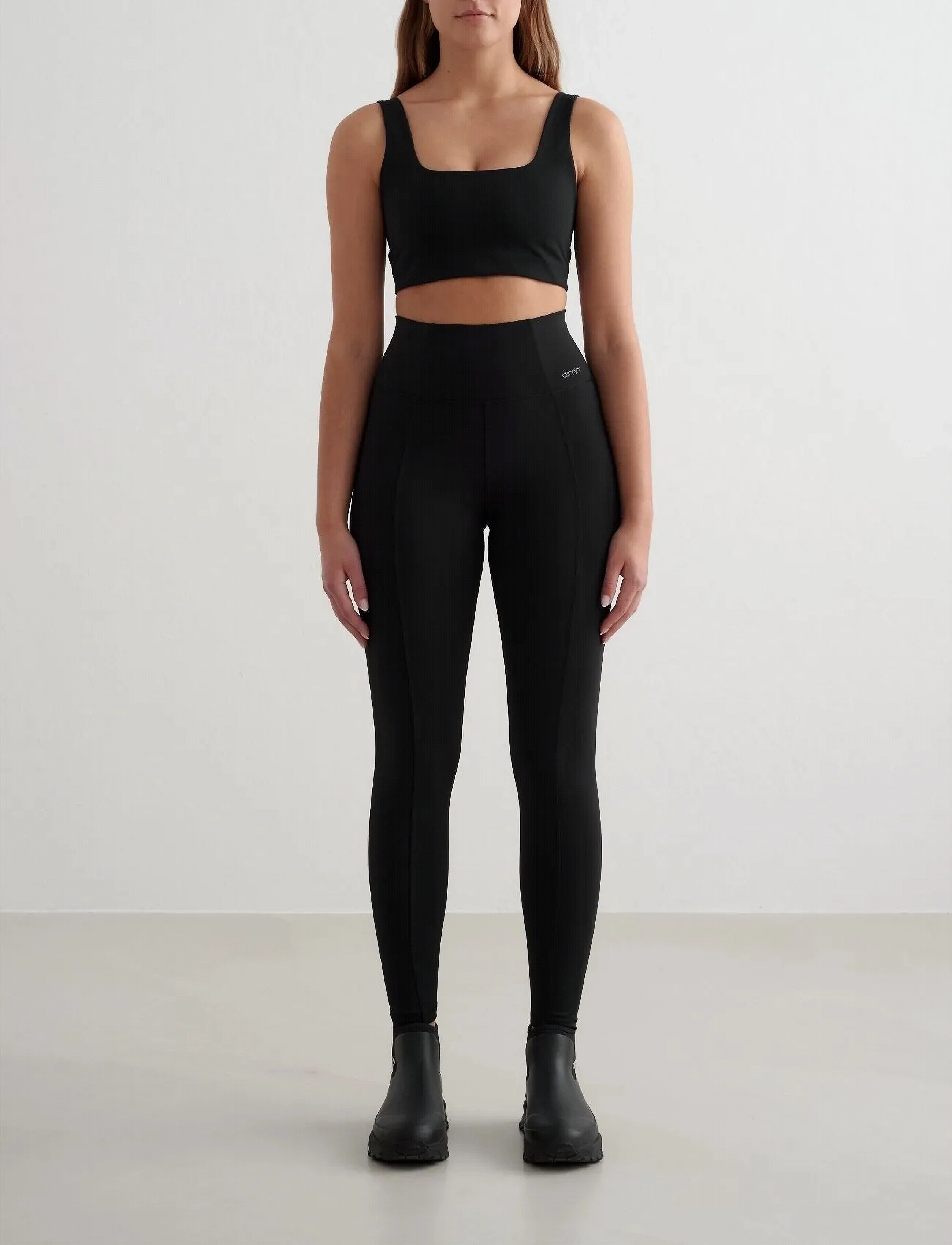 aim ́n Warming Pintuck Tights, XS, Black, Sport > Leggings, Dame