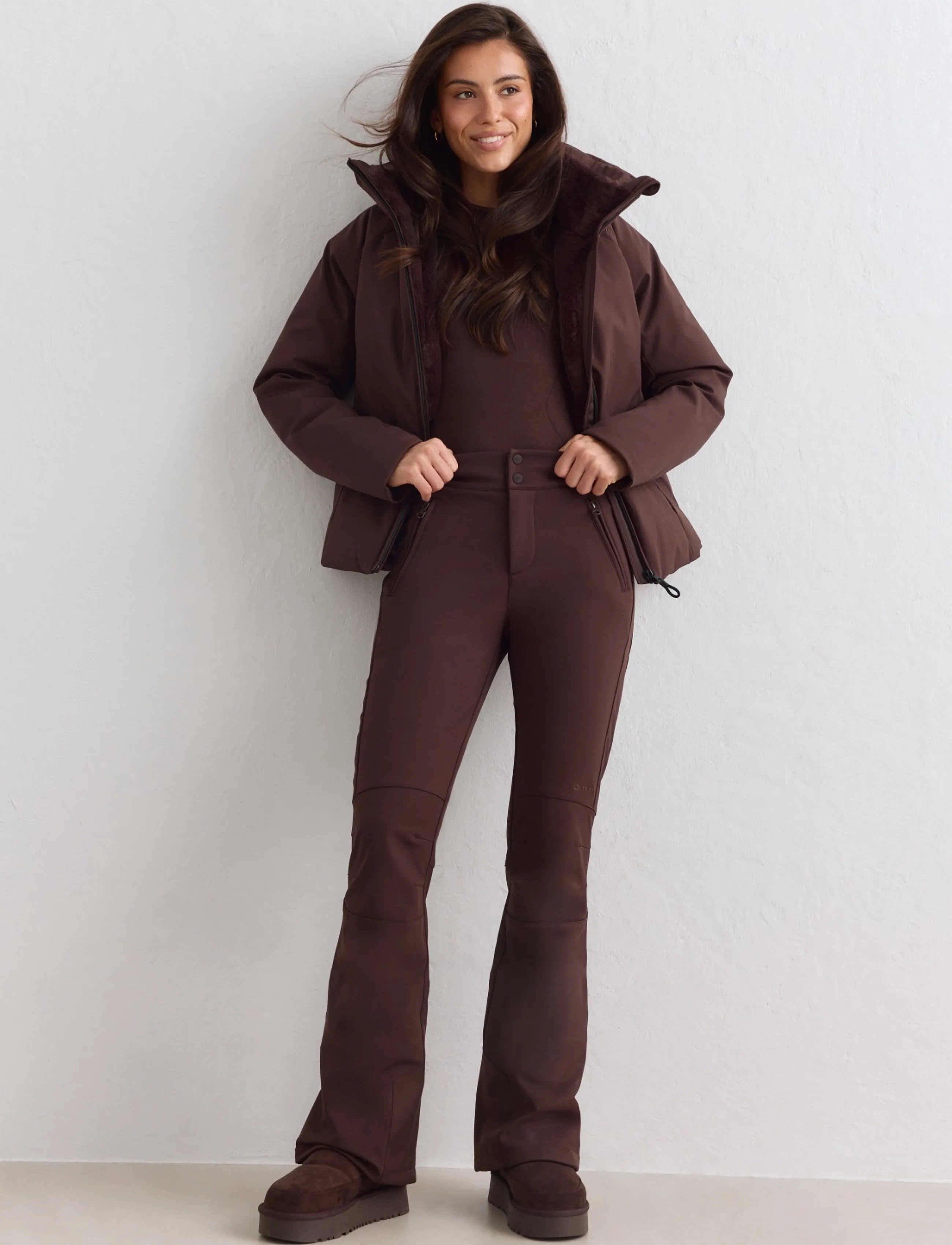 aim´n - Stretch Thermo Pants - ski-kleidung - chocolate - 3