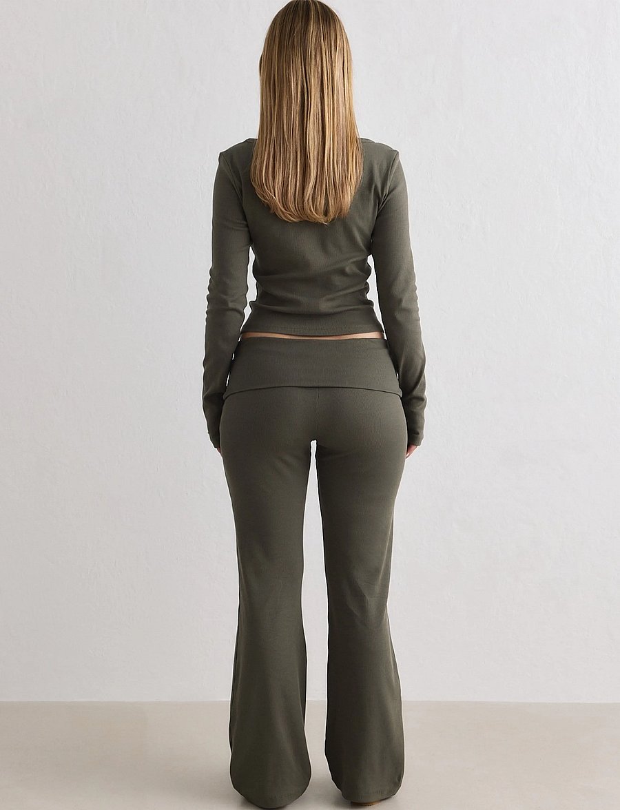 aim´n - Ease Ribbed Pants - trainingshosen - ivy - 3