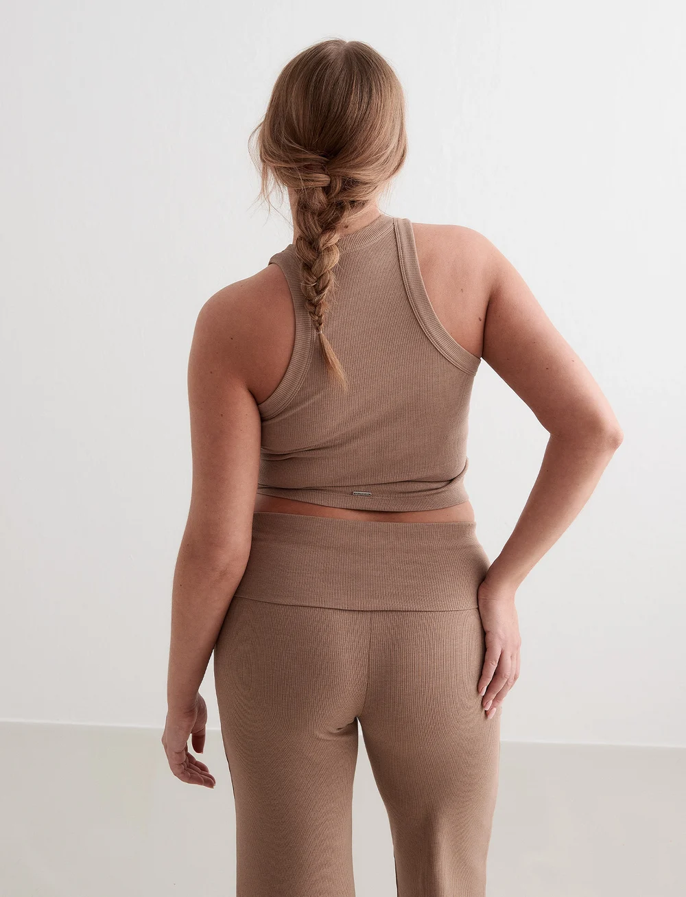 aim´n - Ease Ribbed Pants - joggingbukser - toffee melange - 4