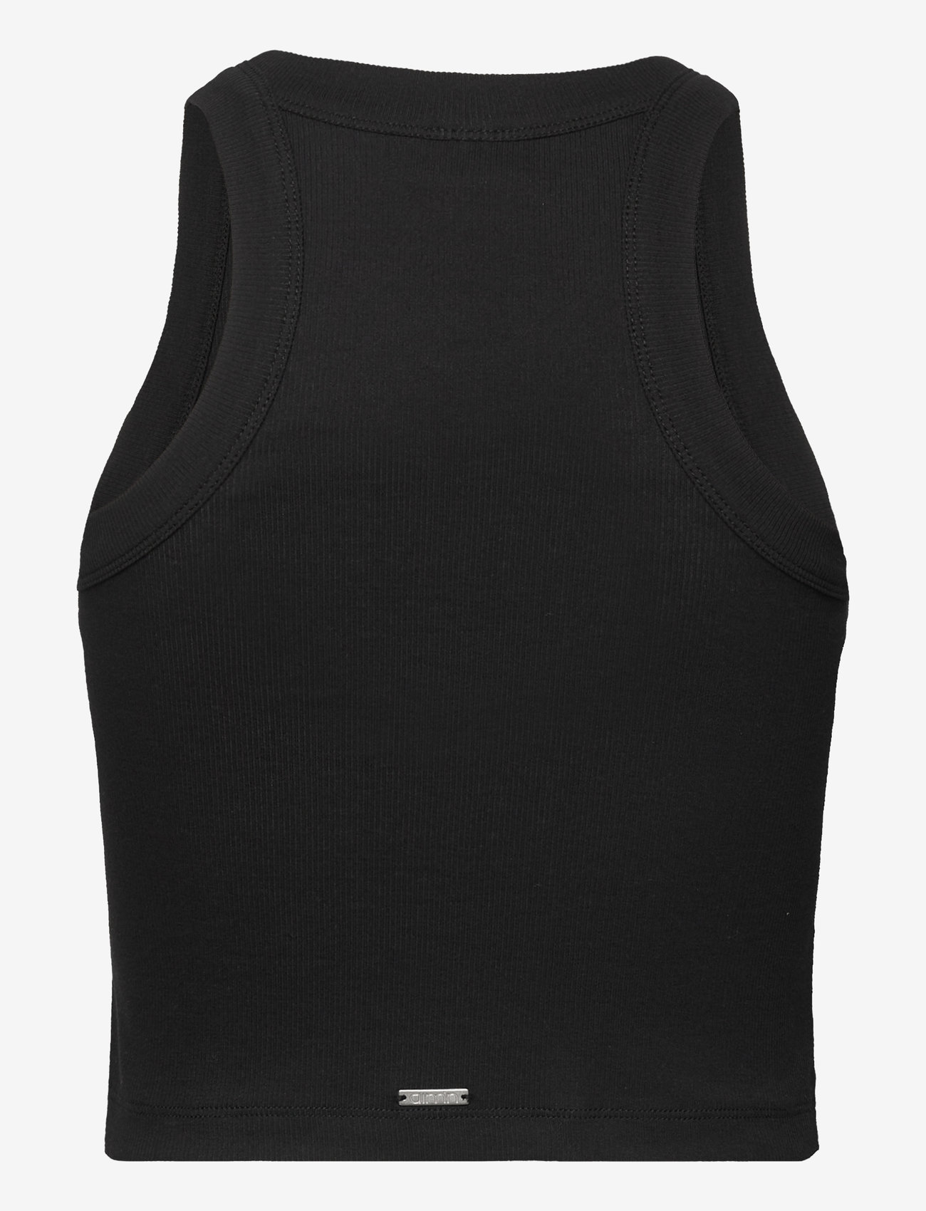 aim´n - Ease Ribbed Tank Top - Õlapaeltega pluusid - black - 2
