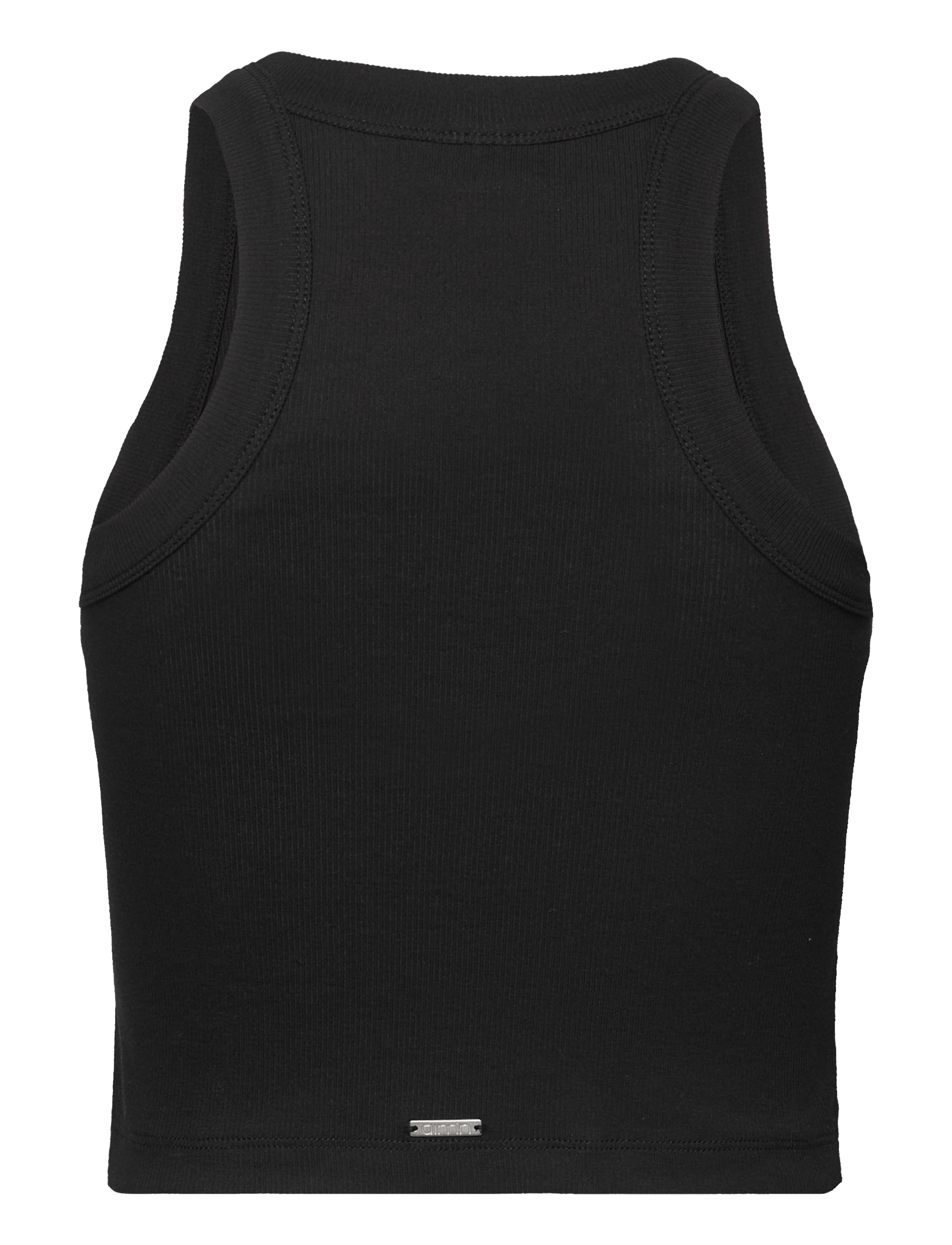 aim´n - Ease Ribbed Tank Top - crop tops - black - 2