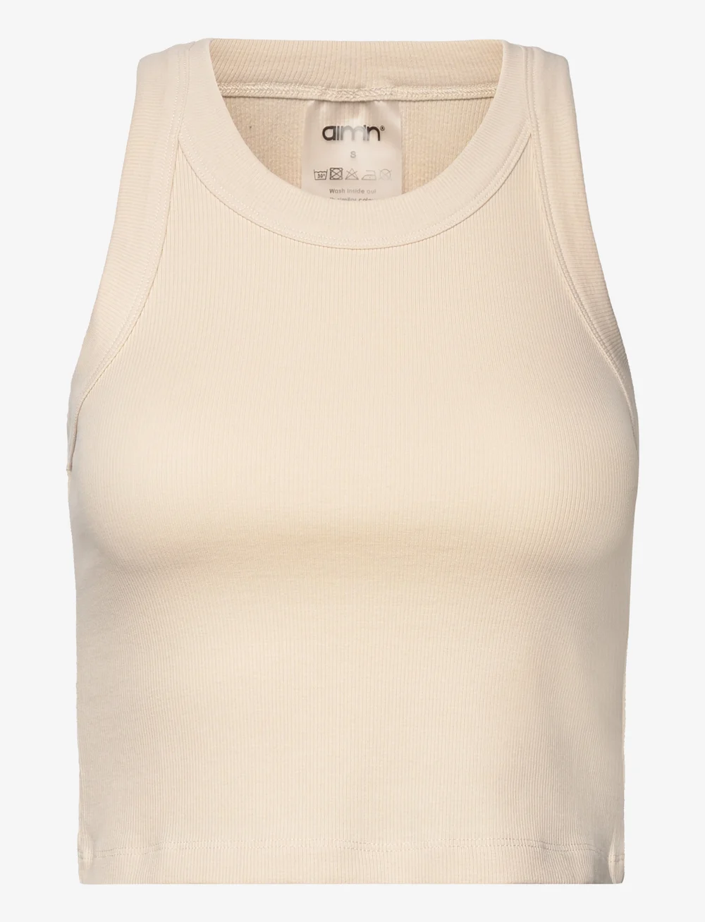 aim´n - Ease Ribbed Tank Top - tanktops - cafÉ au lait - 1