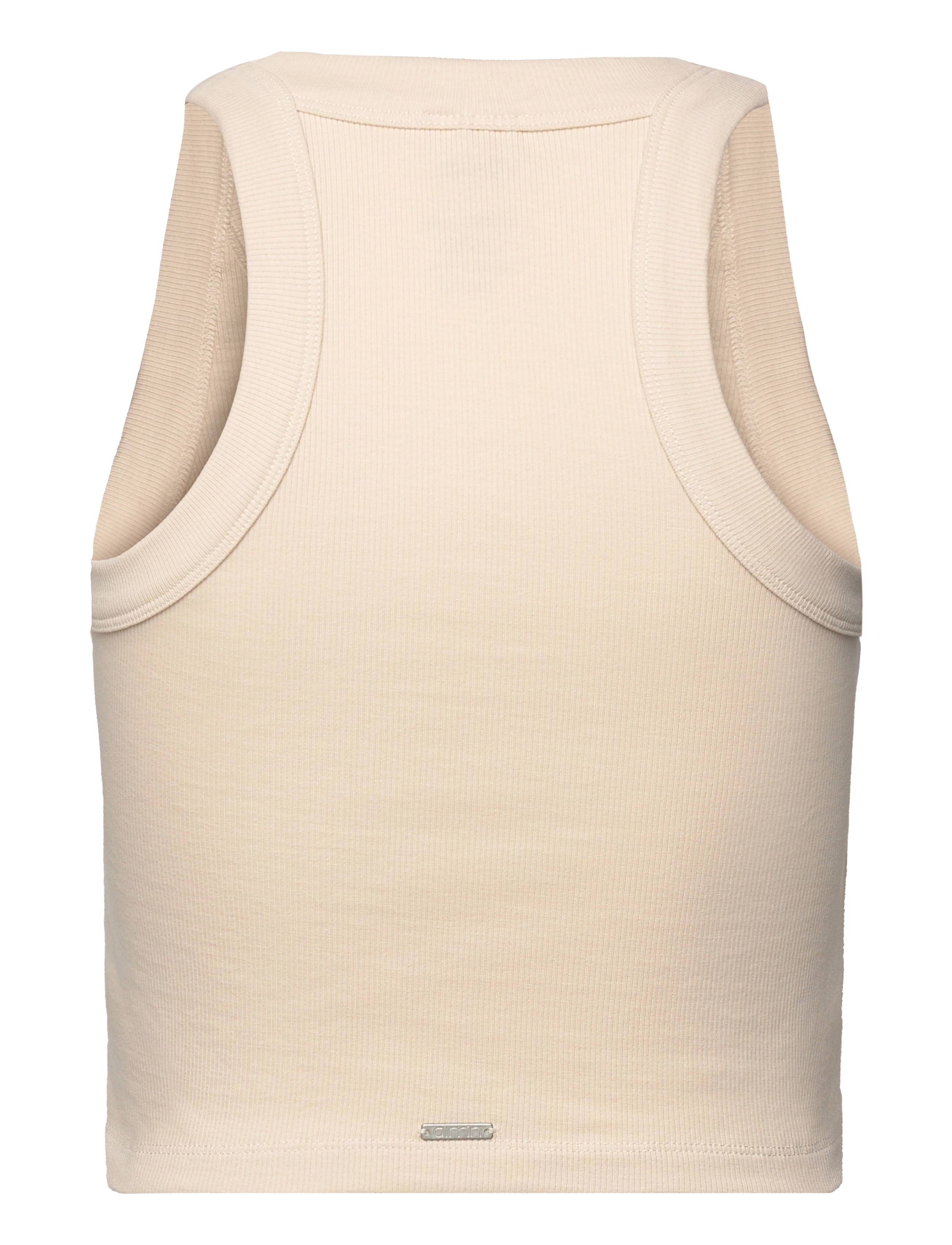 aim´n - Ease Ribbed Tank Top - cafÉ au lait - 2