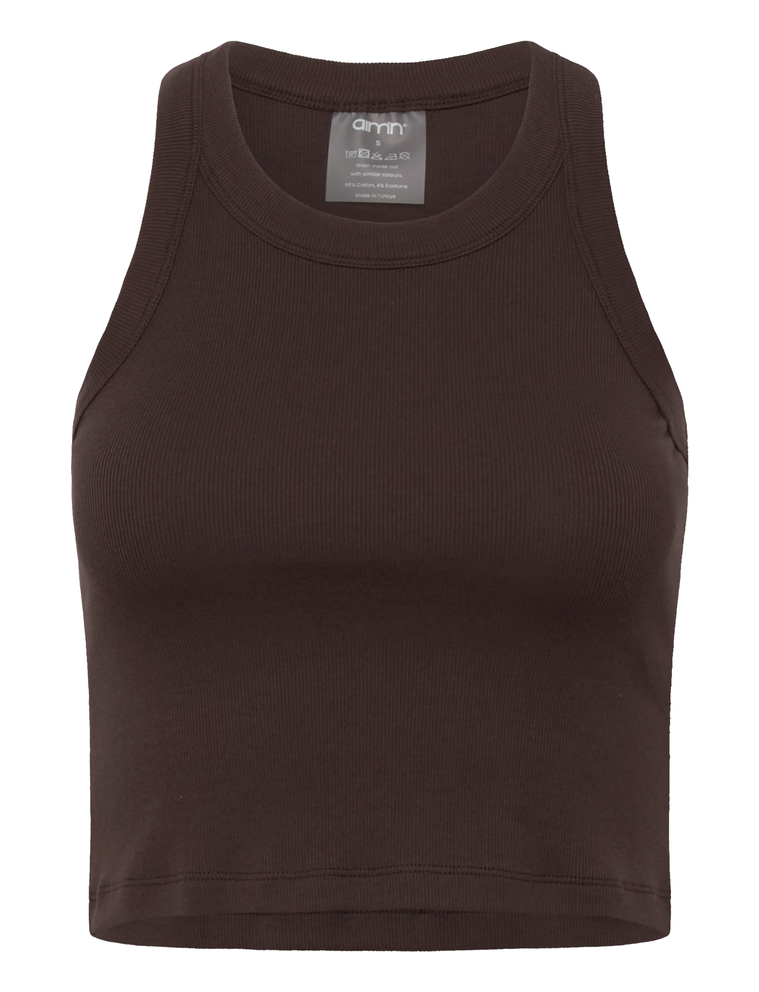 AIM ́N Ease Ribbed Tank Oberteil Braun - L - Damen