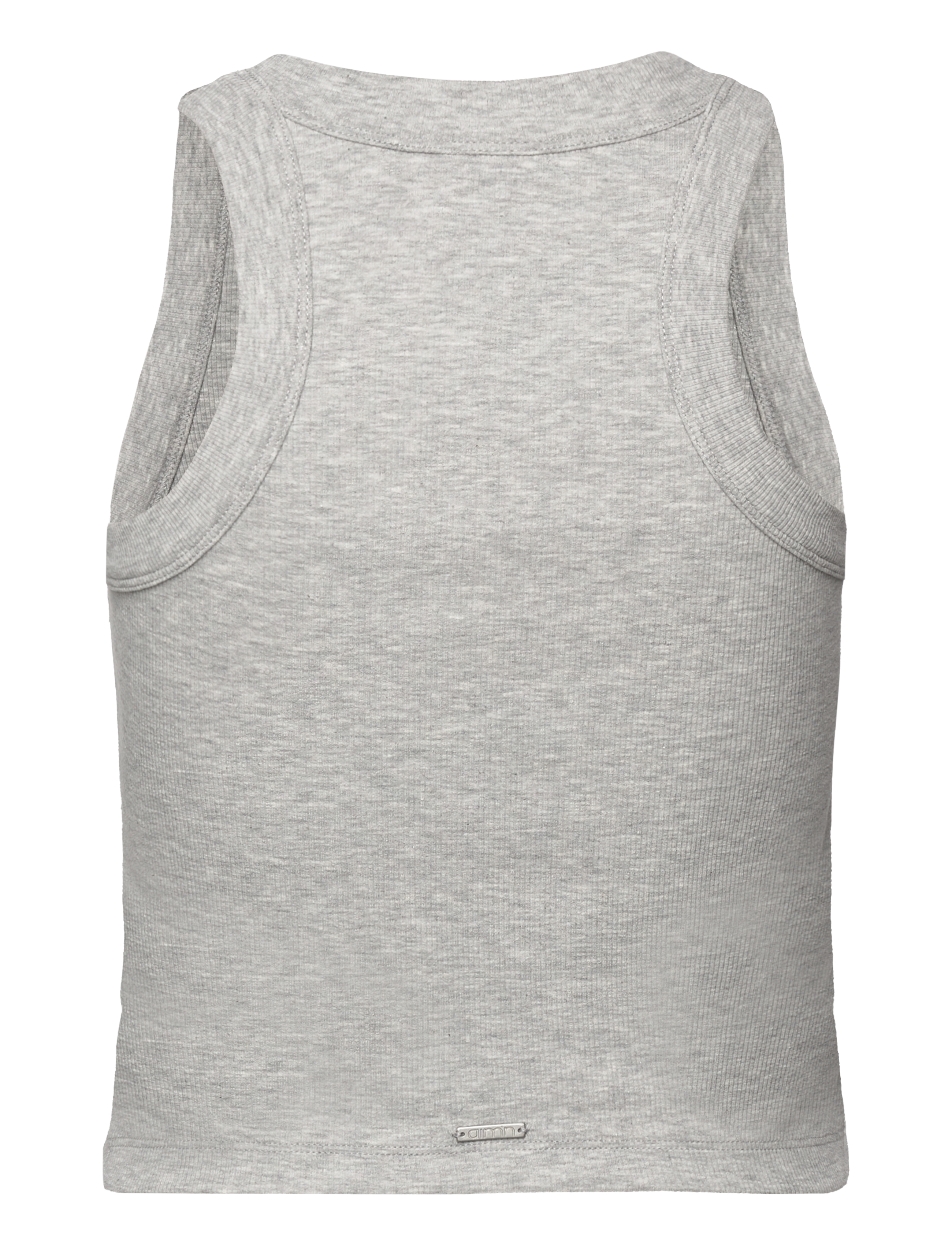 aim´n - Ease Ribbed Tank Top - grey melange - 2