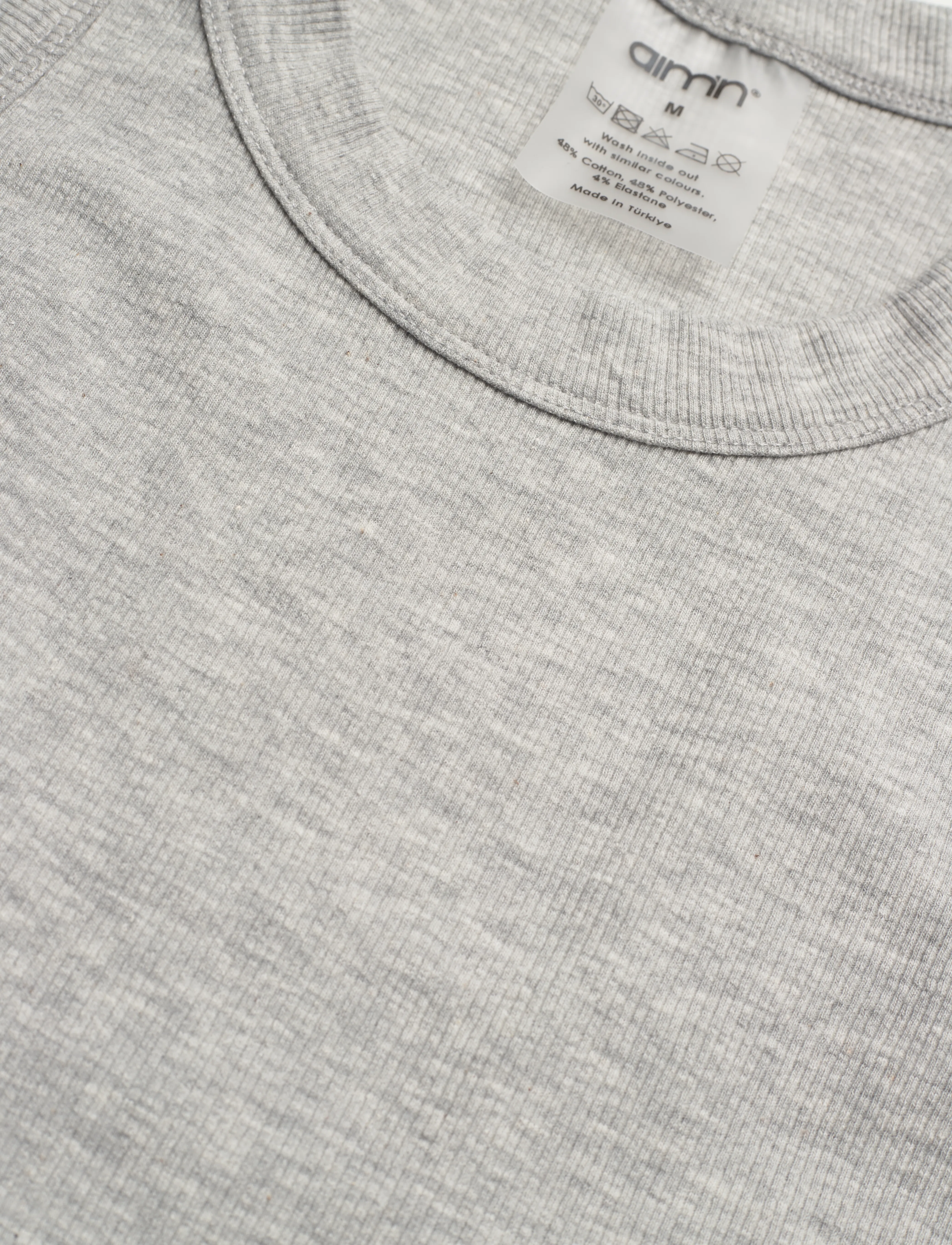 aim´n - Ease Ribbed Tank Top - grey melange - 3