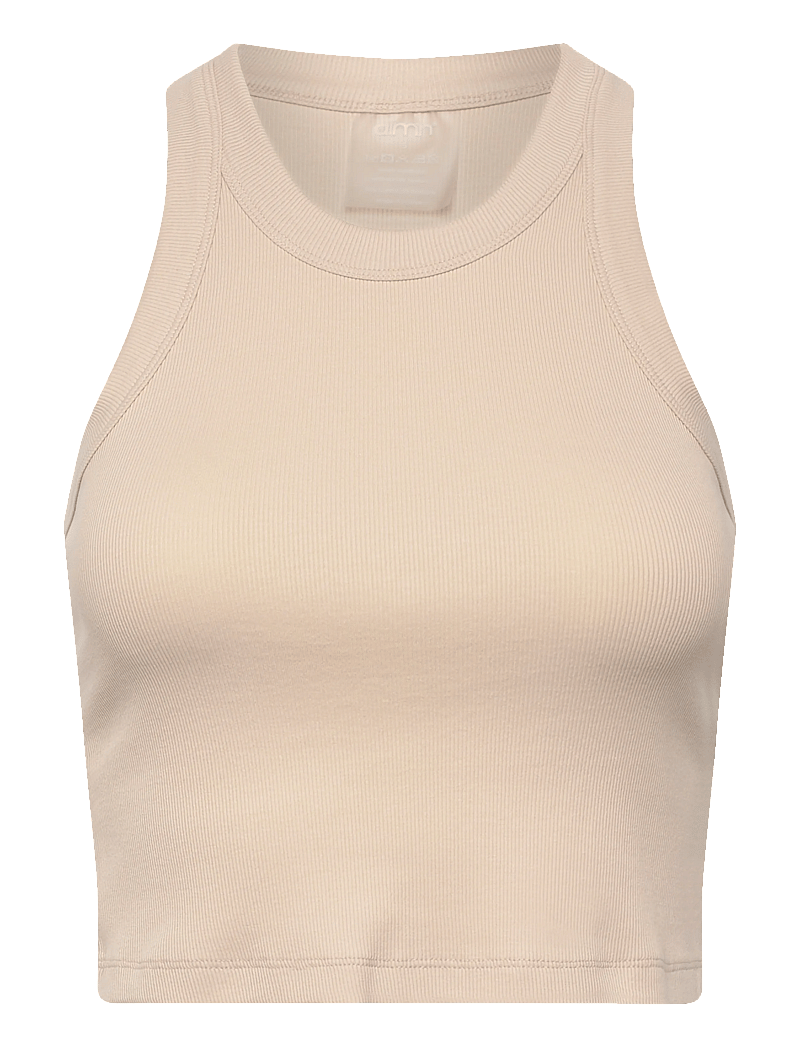 aim´n - Ease Ribbed Tank Top - Õlapaeltega pluusid - sand - 1