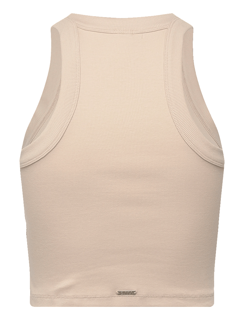 aim´n - Ease Ribbed Tank Top - Õlapaeltega pluusid - sand - 2