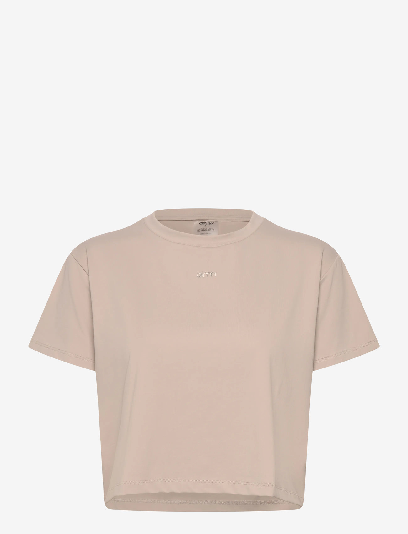 aim´n - Essence Relaxed T-shirt - crop topit - dark clay - 0