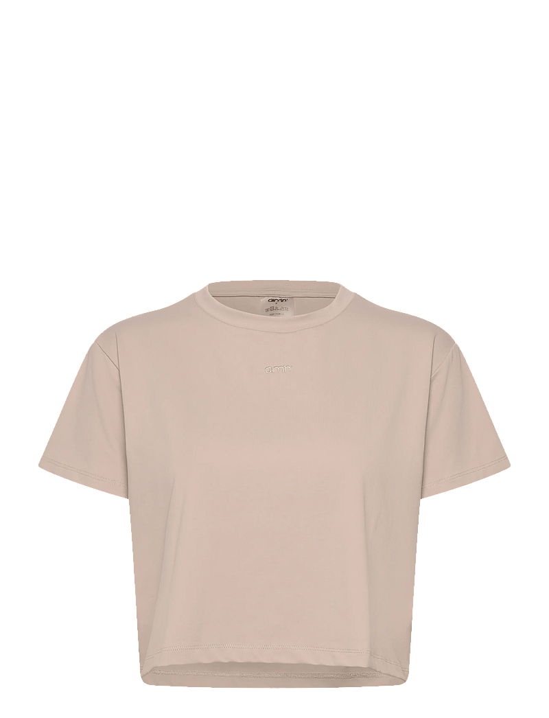 aim´n - Essence Relaxed T-shirt - crop topit - dark clay - 0