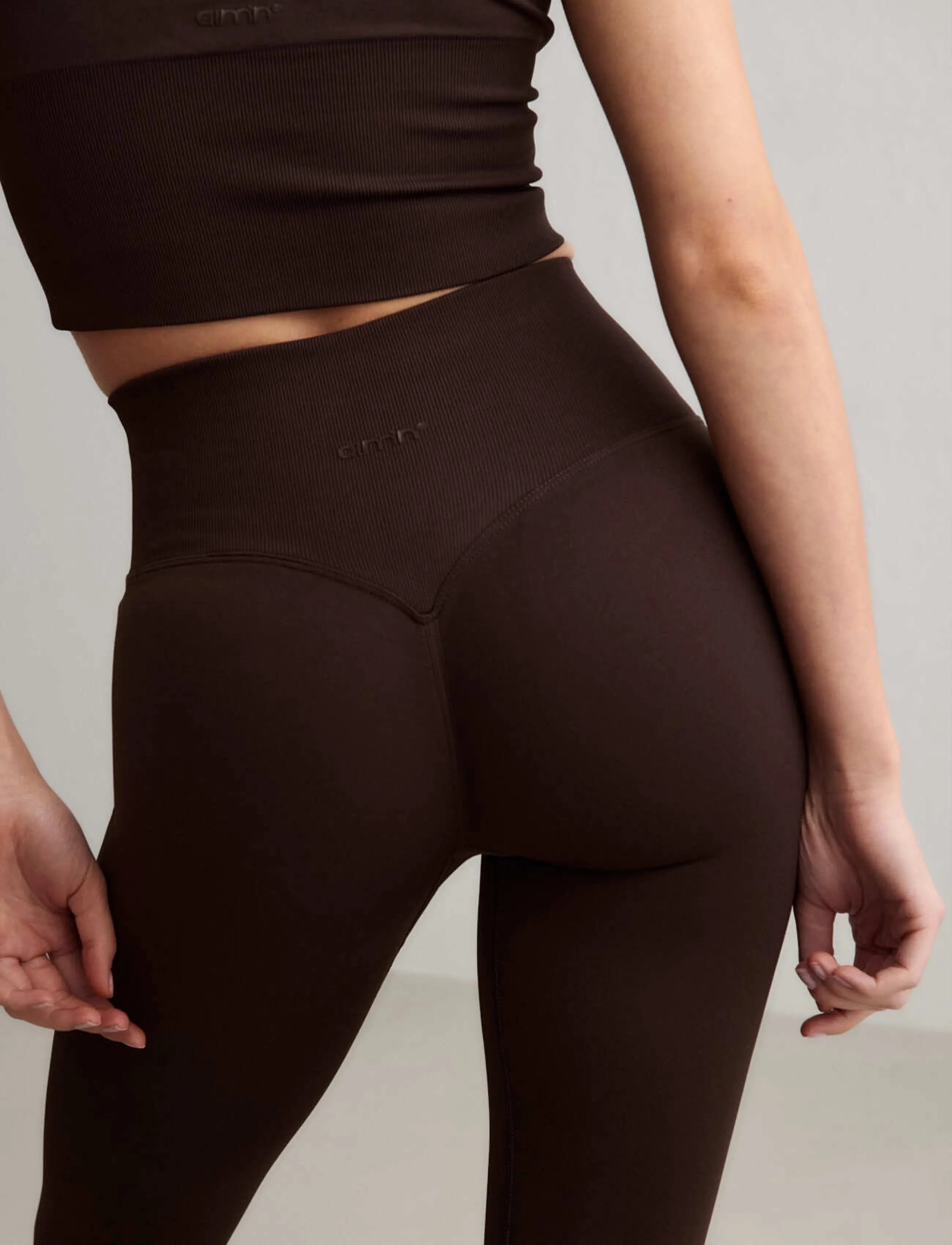 aim´n - Shape Seamless Tights - trainingstights - chocolate - 5