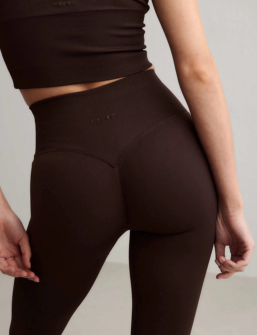 aim´n - Shape Seamless Tights - trainingstights - chocolate - 5