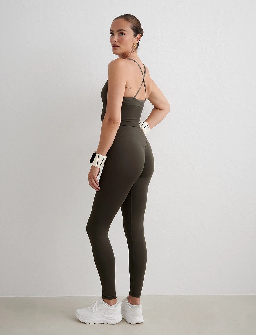 aim´n - Shape Seamless Tights - full längd - dark ivy - 5